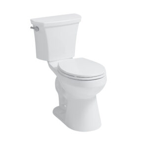 Romin™ FLUSH GUARD™ Complete 2-Piece Round Plus Height™ Toilet TL-5800BFH-RWL - Angle View Silo